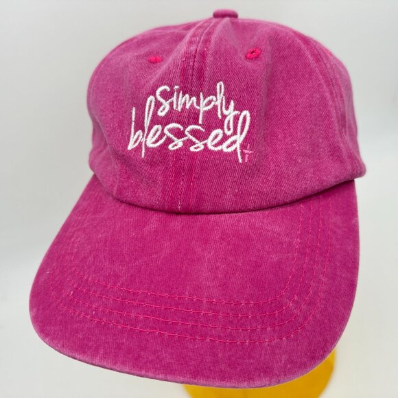 Simply Blessed Faith Hat | Christian Baseball Cap with Cross - Picture 1 of 6